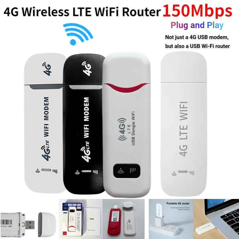 Router WiFi LTE Wireless portatile 4G SIM Card 150Mbps USB Modem Pocket  Hotspot Dongle banda larga Mobile per la copertura WiFi domestica -  AliExpress