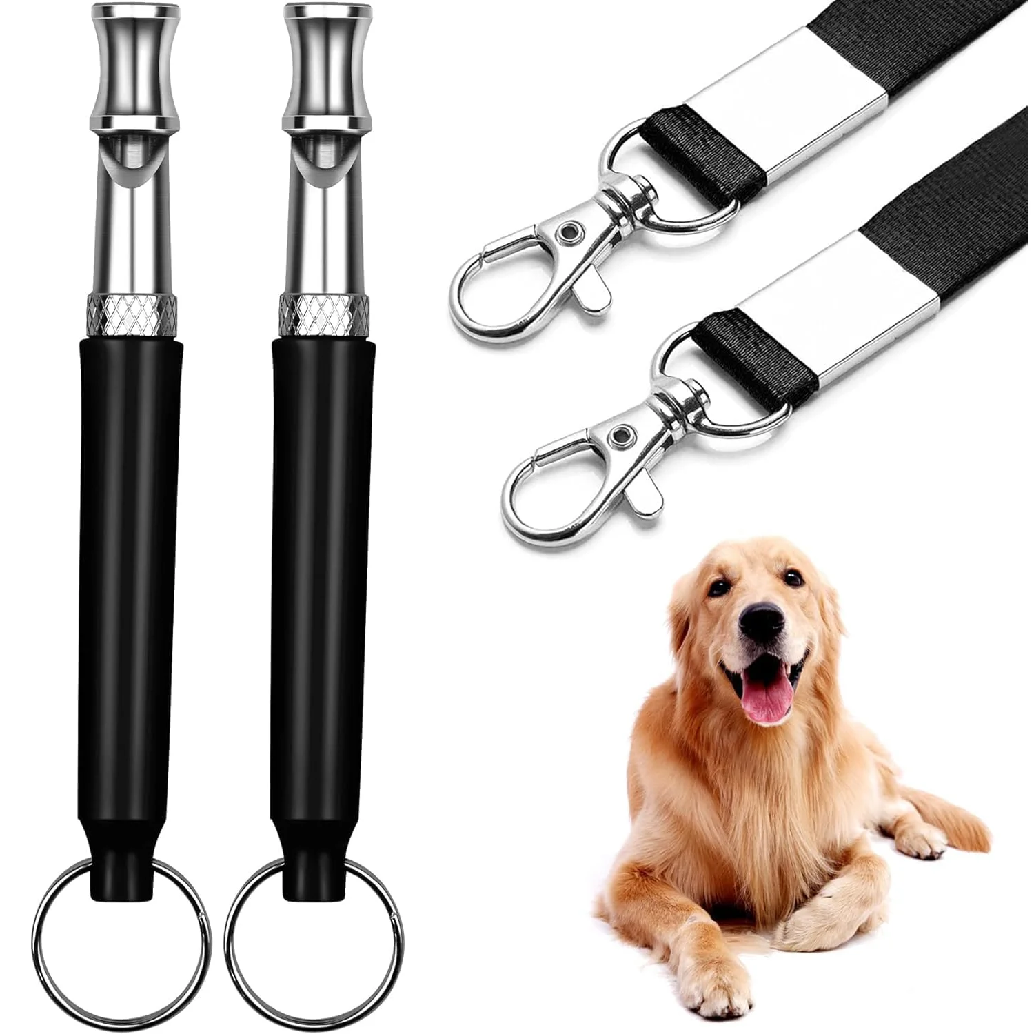 Dog Whistle Professional Ultrasonic Silent Dog Whistle Stop Barking Recall Training Training Stop Barking Control Device 2pcs For dog whistle