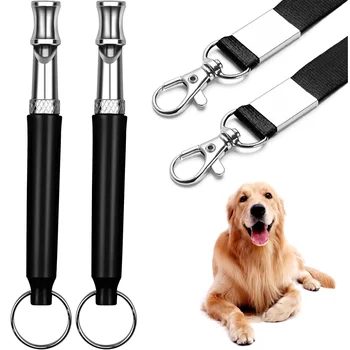 2pcs Dog Whistle, Professional Ultrasonic Silent Dog Whistle Stop Barking, Recall Training, Training Stop Barking Control Device 1