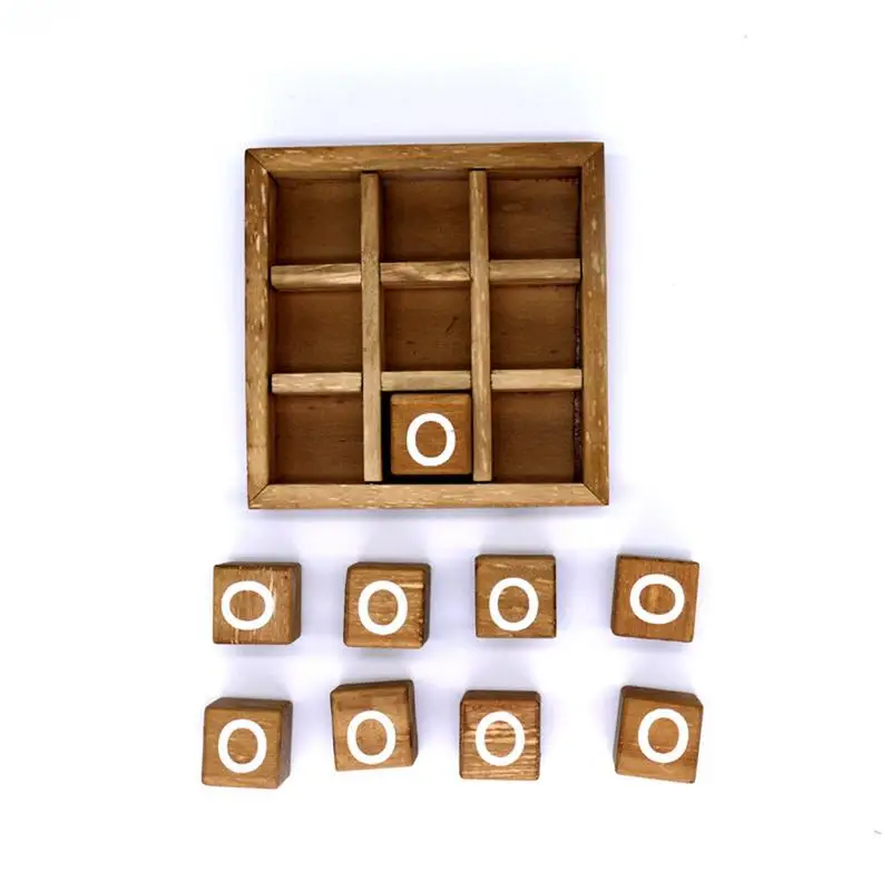 

XO Wood Board Game Toy Leisure Parent-Child Interaction Game Board Chess Developing Intelligent Puzzle Game Educational Toys