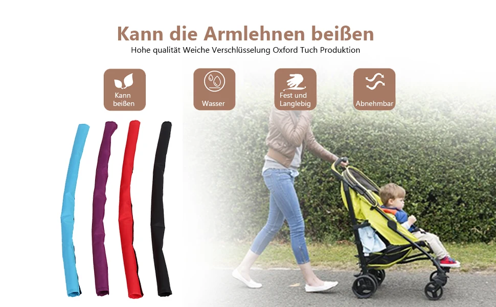 Baby Stroller Oxford Fabric Handle Bar Bumper Bar Cover Carriage Front