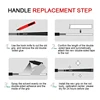 Golf Club Grip Kit Tape Strips Golf Grip Removal Tool Gripping Solvent Hook Blade Golf Regripping Repair Set Replacement Kit 5