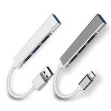 

Type C 3.1 USB C HUB 3.0 4 Port Multi Splitter Adapter OTG USB for Macbook Pro 13 15 Air Mi Pro HUAWEI PC Accessories