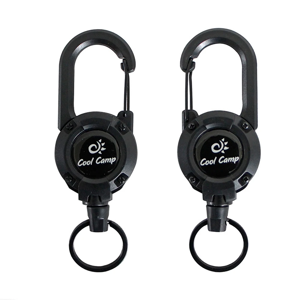 Outdoor Automatic Retractable Wire Rope Tactical Keychain Backpack key