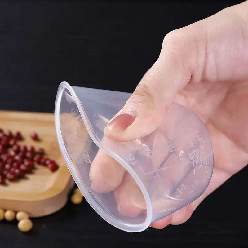 Description Picture 4 of item1Pcs Food Grade PP 160ml Rice Measuring Cup Kitchen Supplies Transparent Plastic Measuring Cups