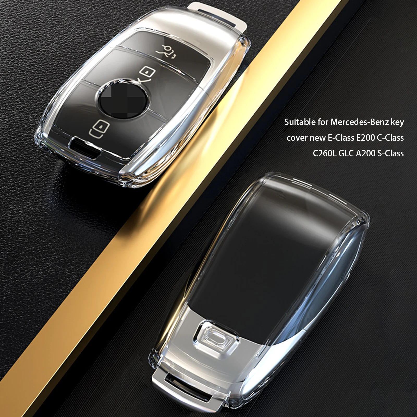 TPU Transparent Car Key Case Cover Mercedes Benz E C S GLC Class E200 E400 E63 W213 S550 S560 C260 A200 Key Shell Protector key case cover,key case,car key shell