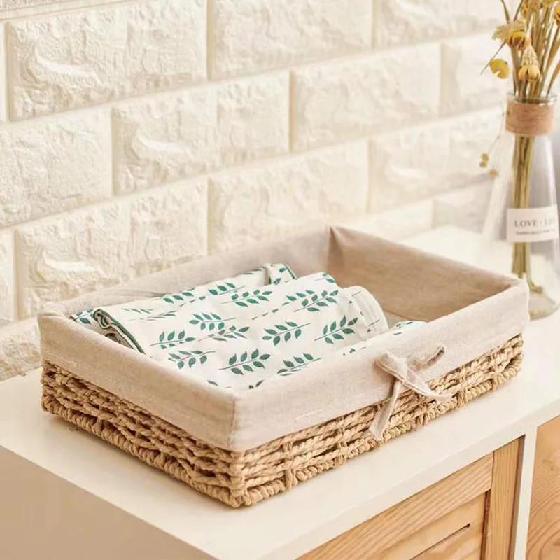 URPIZY Boîte à Mouchoirs Tissée Carrée En Macramé Tissé Pour La