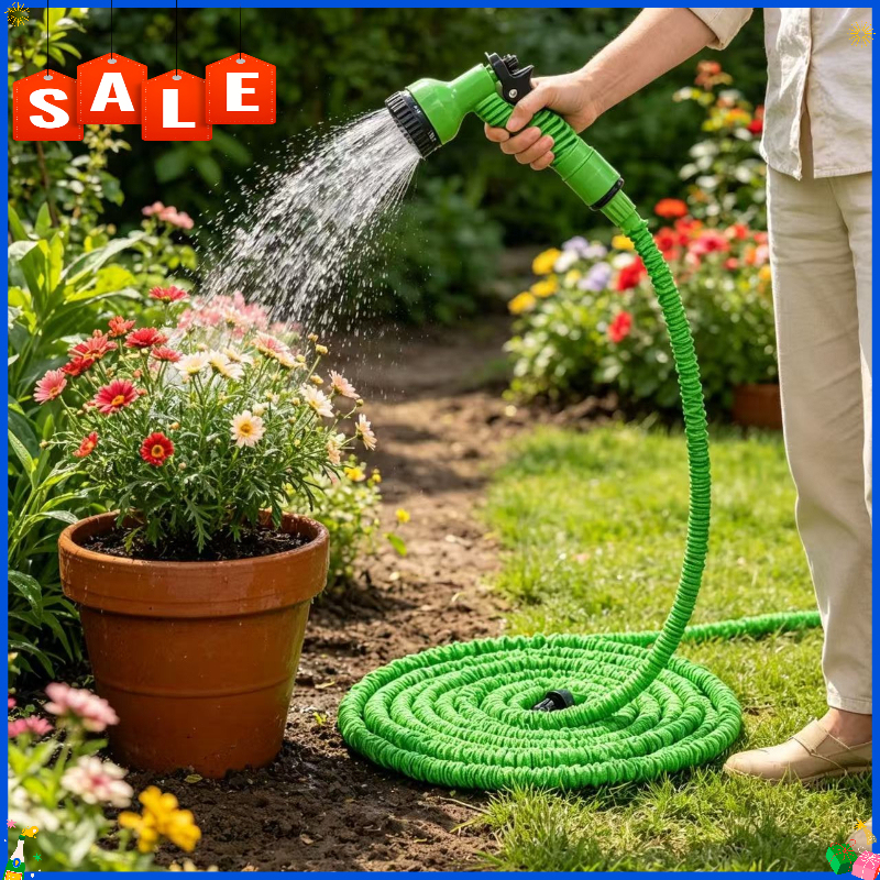 2026 New 50 Feet / 75 Feet / 100 Feet Multifunctional Expandable Hose Home Gardening Tools Garden Hose High-pressure Water Gun