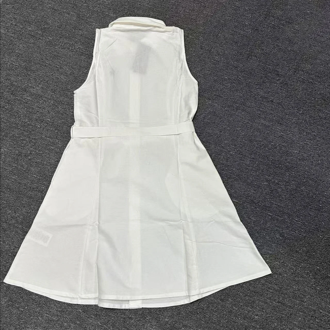 Abiti casual da donna, abito polo, eleganti abiti da festa, stile old money, abito polo senza maniche con ricami per donna - immagine 5