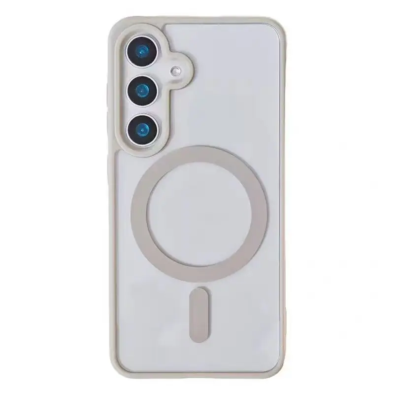 Colorful Macaron Acrylic Clear Phone Case with Magsafe Compatibility