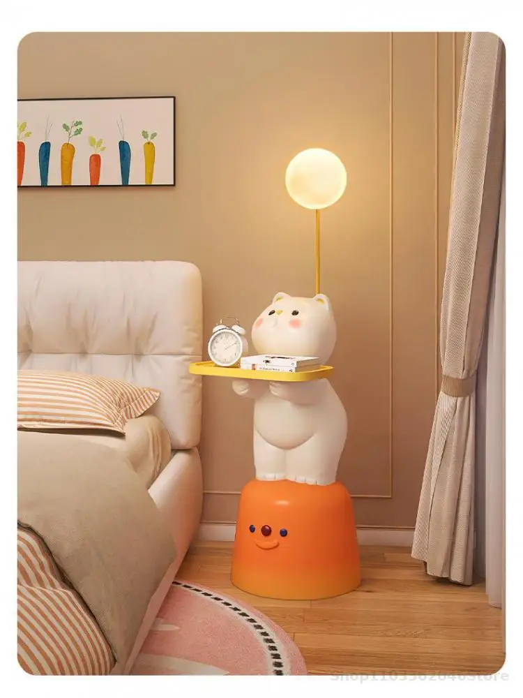 Cartoon Creative Small Coffee Table Side Table Living Room Sofa Side Cabinet Children's Bedside Storage Rack Balcony