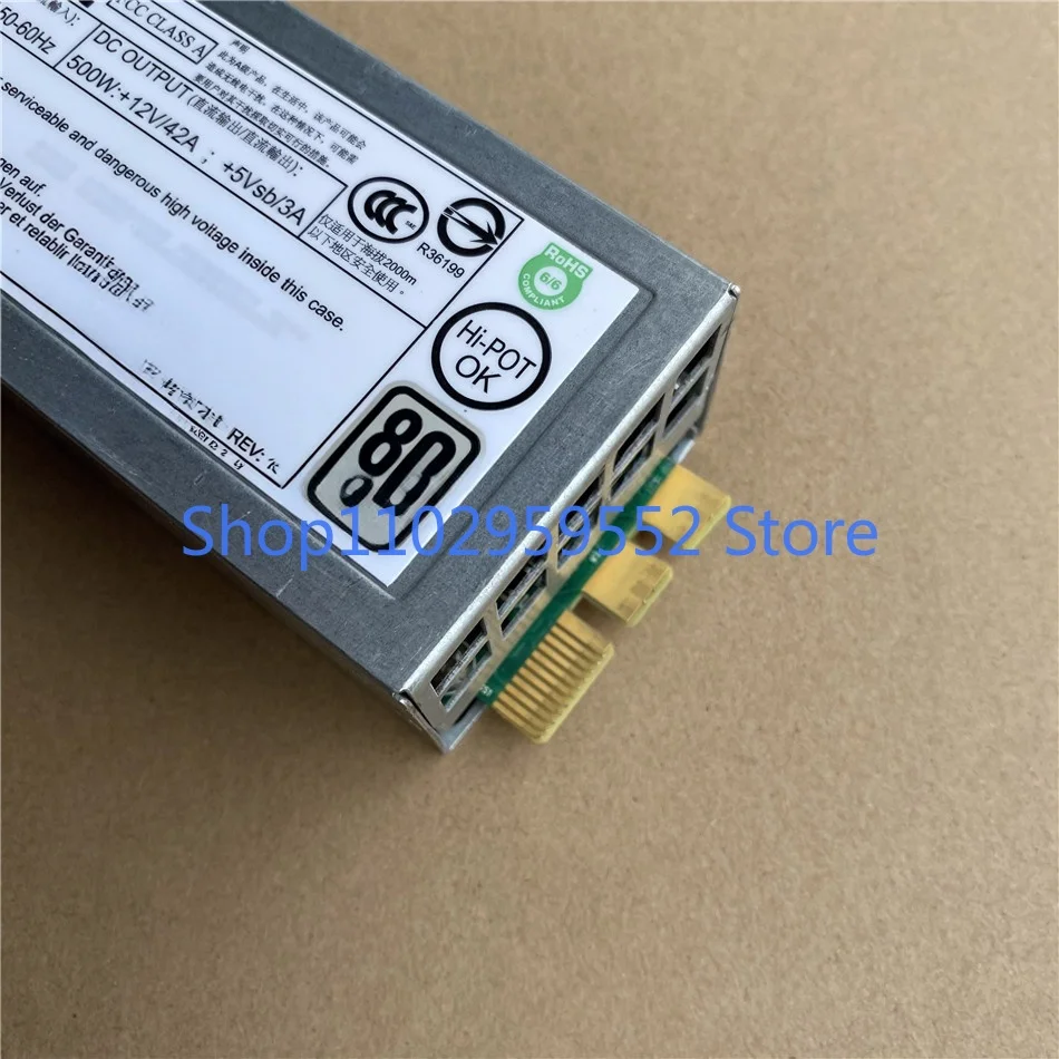 PWS-504P-1R 500W 서버 예비 전원 공급 장치 CPR-5011-2M1LF용 1개