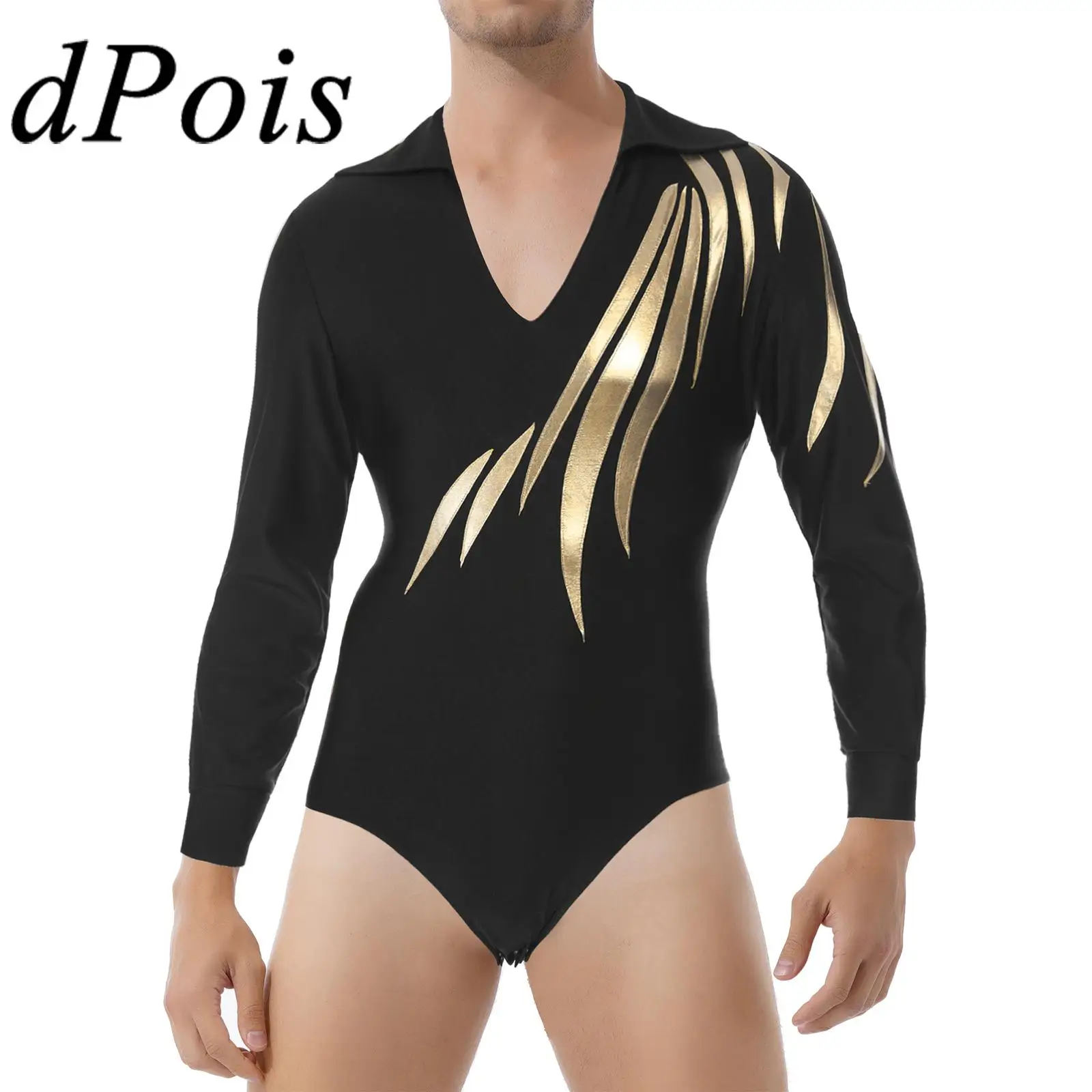 Leotardo De Baile Latino Para Hombre Traje De Actuaci n De Escenario 