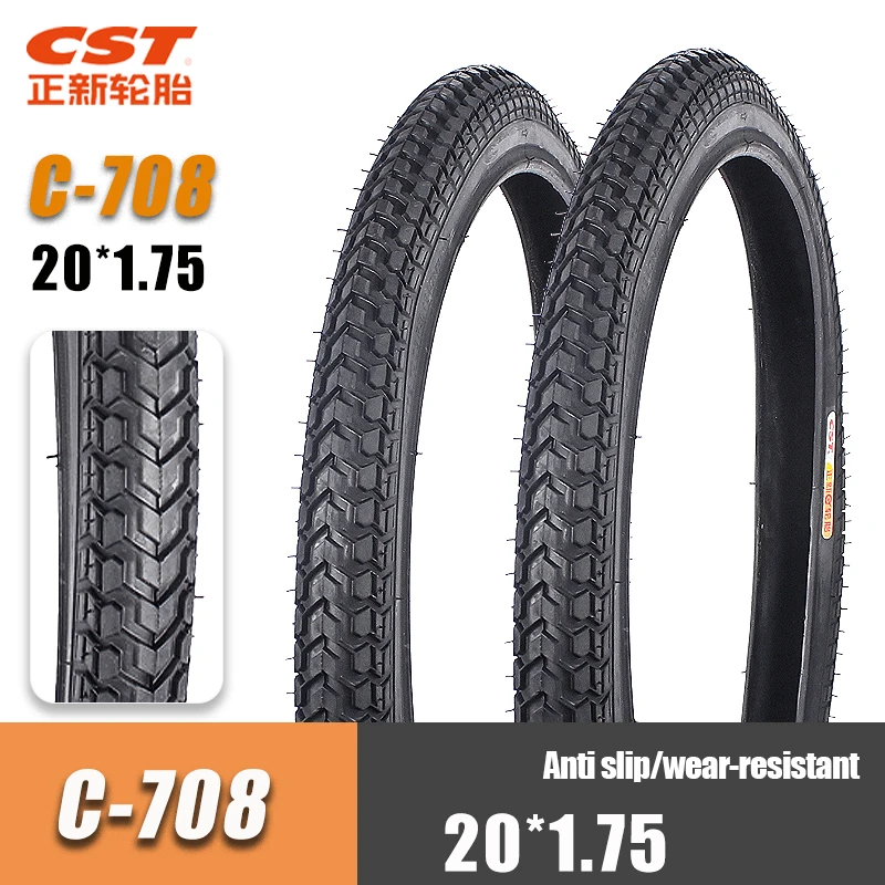 CST 20inch 20*1.75 Mountain Bicycle tire 47-406 C708 Small Wheel diameter BMX Folding Bicycle Tyres