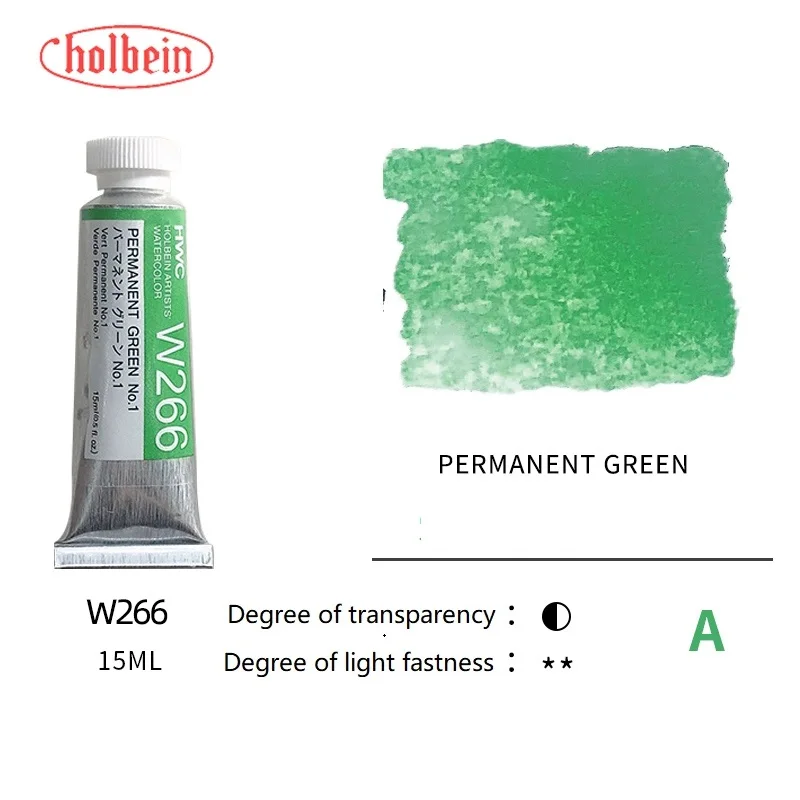 Holbein Artists' Premium Transparent Watercolor Paint - 15ml Tubes