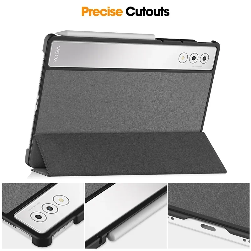 Magnetic Clear Back Stand Tablet Case