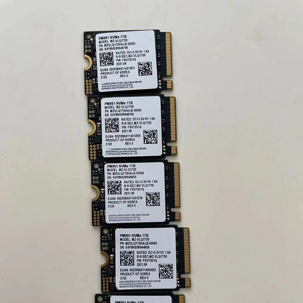 Pm991 Per Samsung New Solid State Drive Mzvlq1T0Halb-00000 2230 1T Nvme Ssd