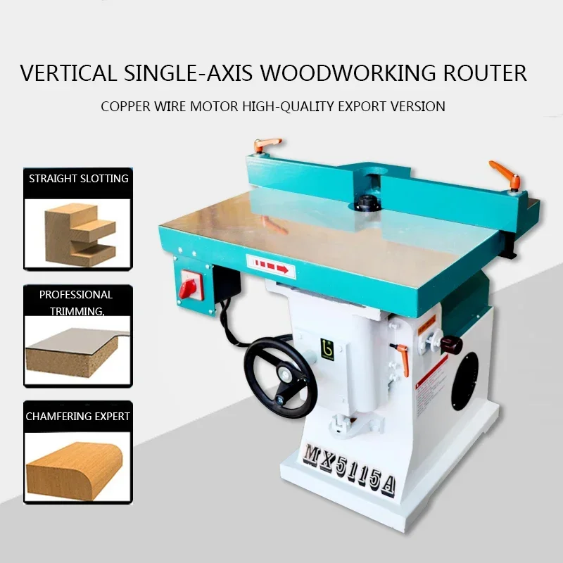 Vertical Acrylic Trimming Machine Single Axis Router 380/220V Woodworking Chamfer Milling Machine Electric Planer 5