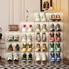 Shoe Box Storage Box Transparent Sneakers Dustproof and Anti Oxidation Shoe Storage Foldable Acrylic Shoe Cabinet Shoe Rack 1