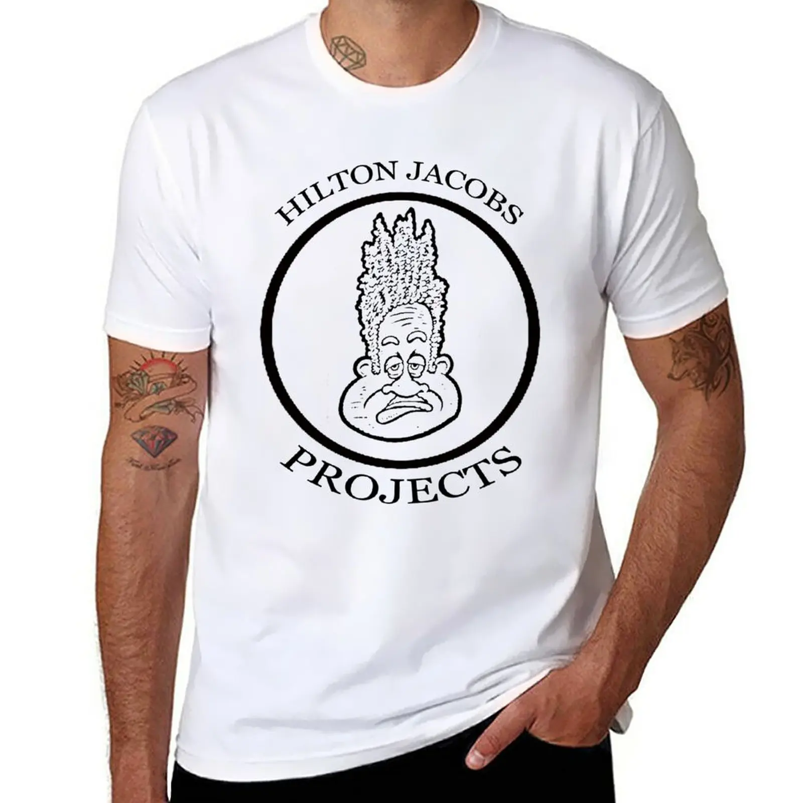 Benvenuto Al Progetto Hilton Jacobs! T-Shirt Cute Tops Heavyweights Oversize Tees Mens Champion T-Shirt