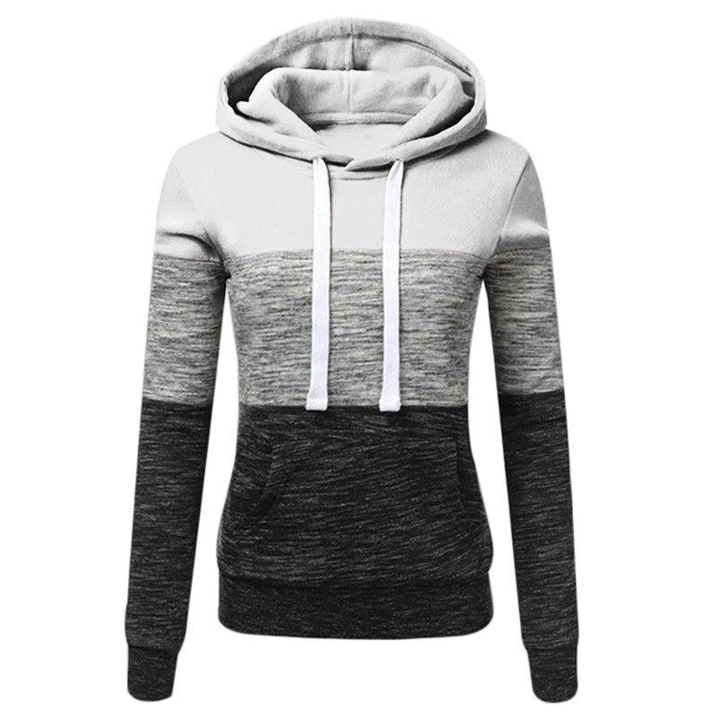 

2024 New Autumn Winter Women Hoodies Sport Casual Long Sleeve Pullover Hot Sales Splicing Warm Sweatshirts High Quality Tops