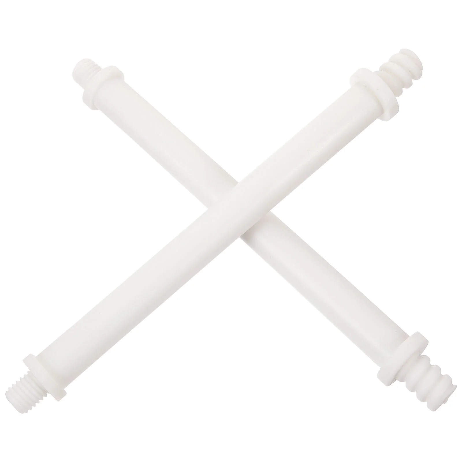 

2 Pcs Bathroom Accesories Toilet Brush Plastic Rod Bowl Replacement Head Handle