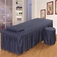 1pcs Bed Sheet Only Solid Beauty Salon Massage Table Bed Mattress Skin-Friendly Massage SPA Bed Full Cover with Hole 5 Sizes 2