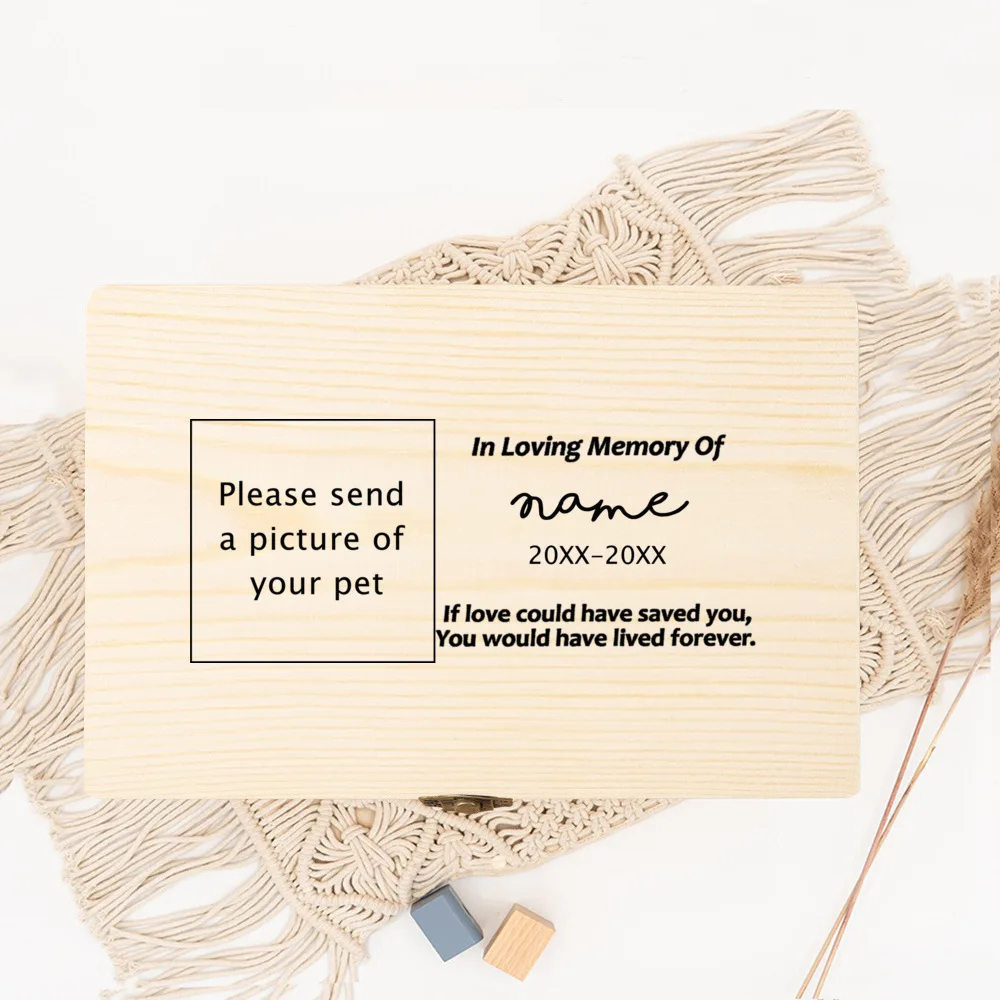 Cremation Urn Pet Memorial Stones Personalized Pet Photo Customize Name Urns for Dog or Cat Remains Ashes