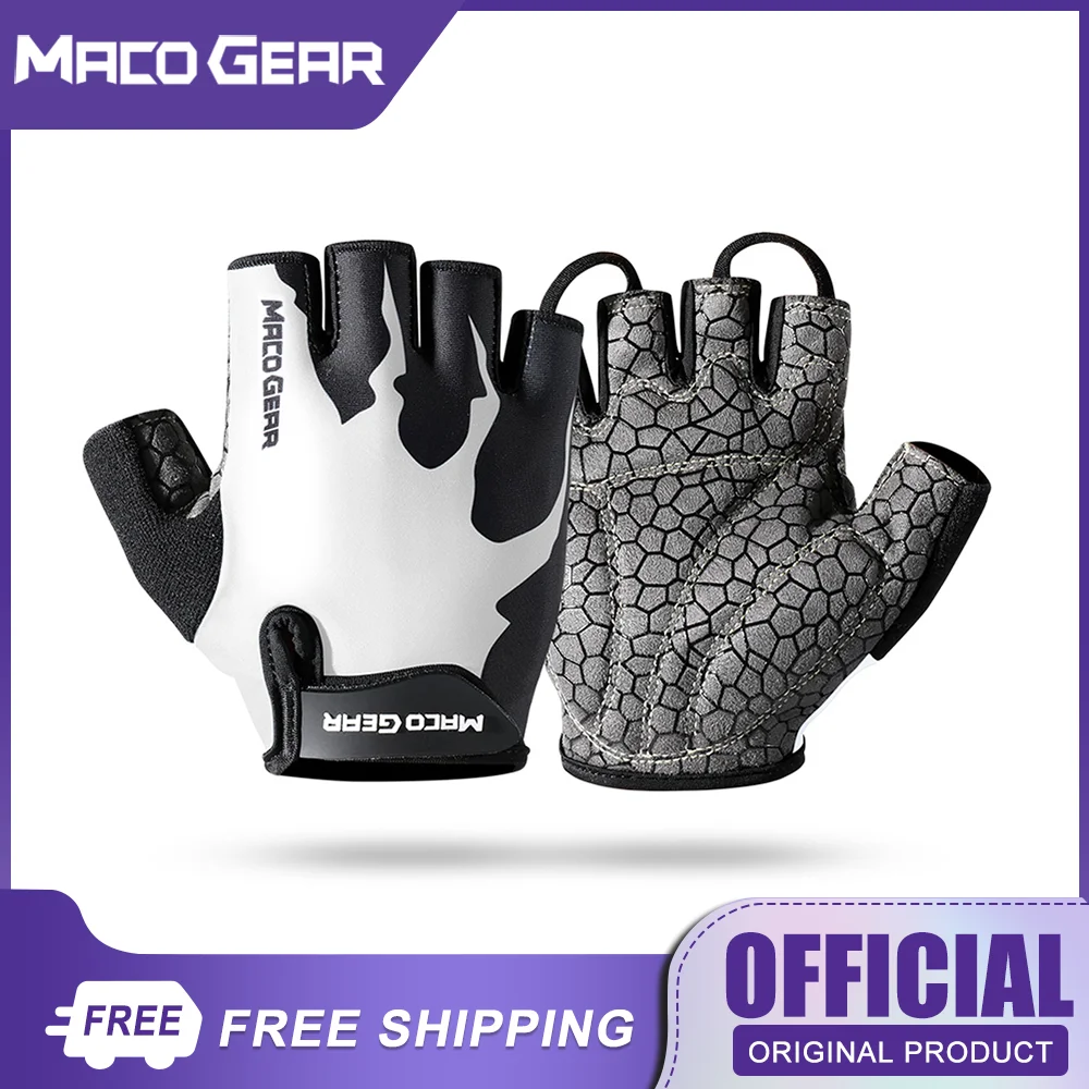 Cycling Glove Fingerless Bike Gloves Breathable Shockproof Antislip