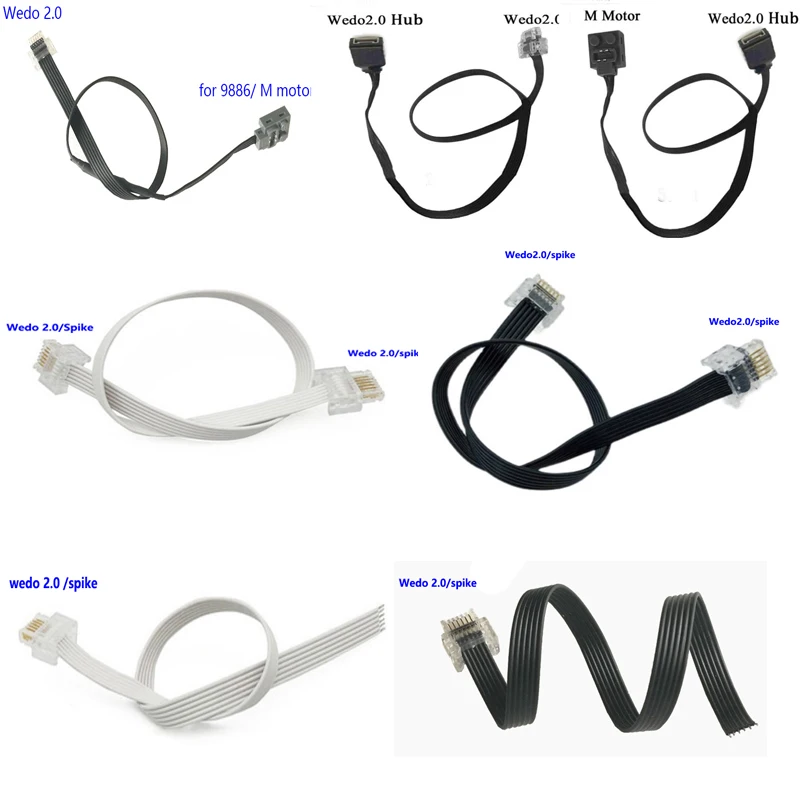 Funzioni Di Alimentazione 9686 Pf Spike Wedo 2.0 Extension Cable Building Blocks Brick Compatibile Lego 45300 Kids Robotics Education Toys