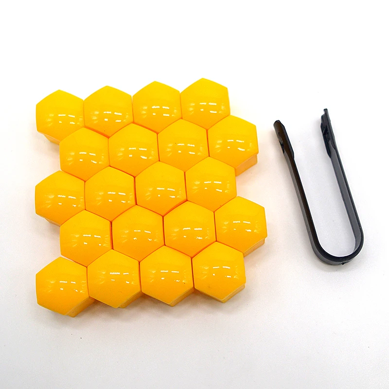 Car Wheel Nut Caps Set - 20Pcs Protective Anti-Rust Hub Covers for Stylish Exterior Decoration