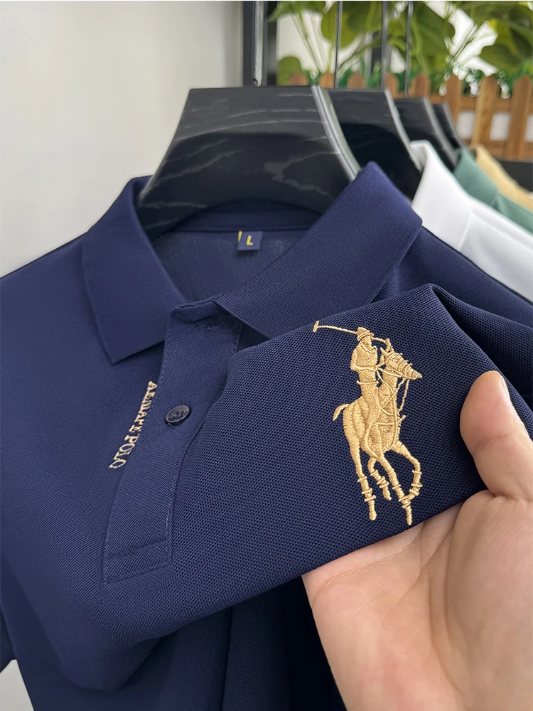 Designer Brand Men's Polo Shirt Lapel T-Shirt Summer New