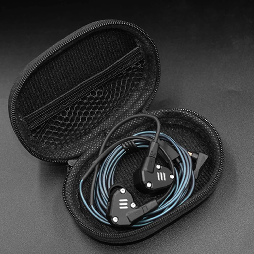 Earphones Case PU Leather Storage Bag Headphones Portable Storage Box For KZ EDX Pro AS16 Pro Castor ZAR ZS10 Pro X Headset