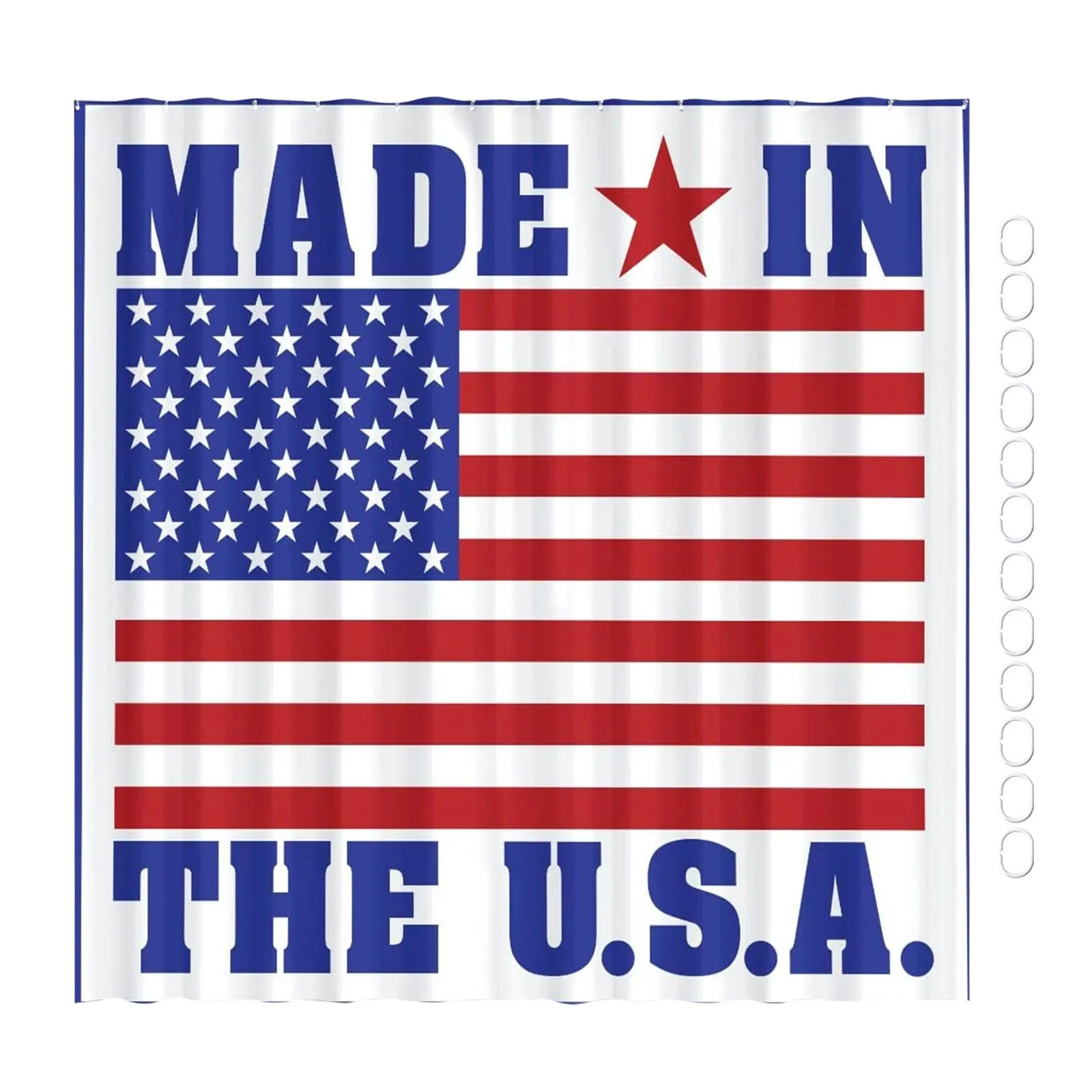 

Independence Day Decorative Shower Curtain Patriotic Collection Shower Curtain 54x78 Shower Curtain Liner Clear