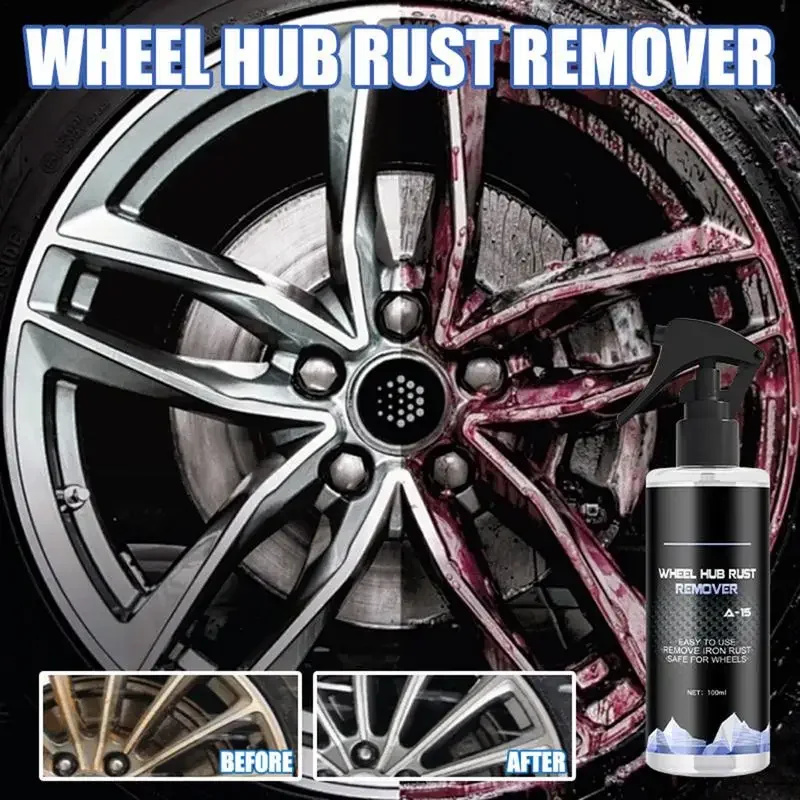100ML Car Wheel Cleaner Auto Rim Degreaser Spray Brake Dust Remover