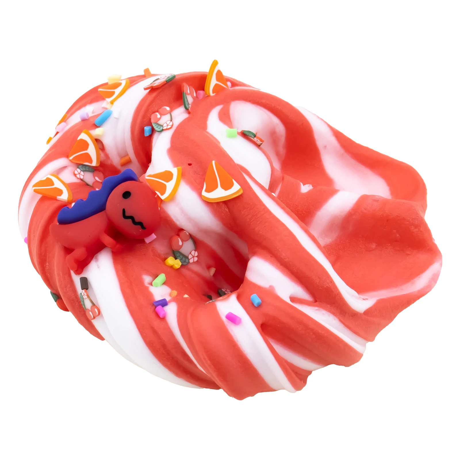 70ml Scented Butter Slime With Cute dinosaur Accessories Charm Slime Non-sticky Hands Polymer Clay Toy Birthday Party Favor Gift 2