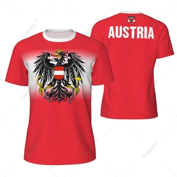 Sports Mesh T-shirt Austria Flag For Running Bike Soccer Tennis Football Fitness Tees 3D Printed Custom 1