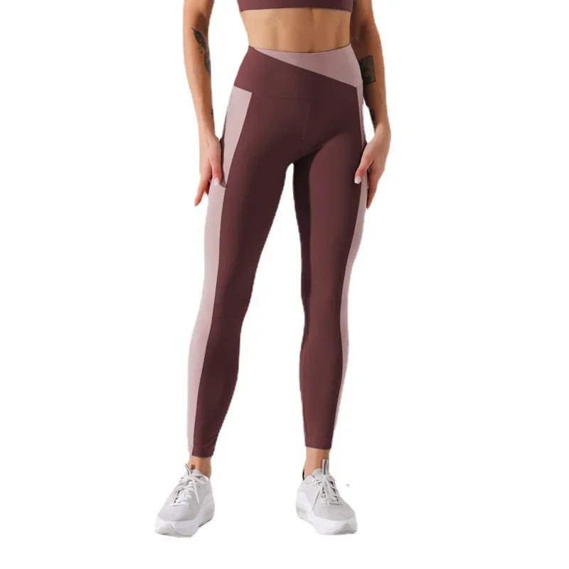 High Waist Yoga Pants Women's Fitness Trousers Running Tight Sports Shorts Nude Sensation Cycling Outerwear Pants