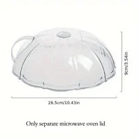 Couverture de micro-ondes résistante à la chaleur, protection anti-éclaboussures pour four et cuisinière, compatible lave-vaisselle, facile à nettoyer, indispensable pour la cuisine 3