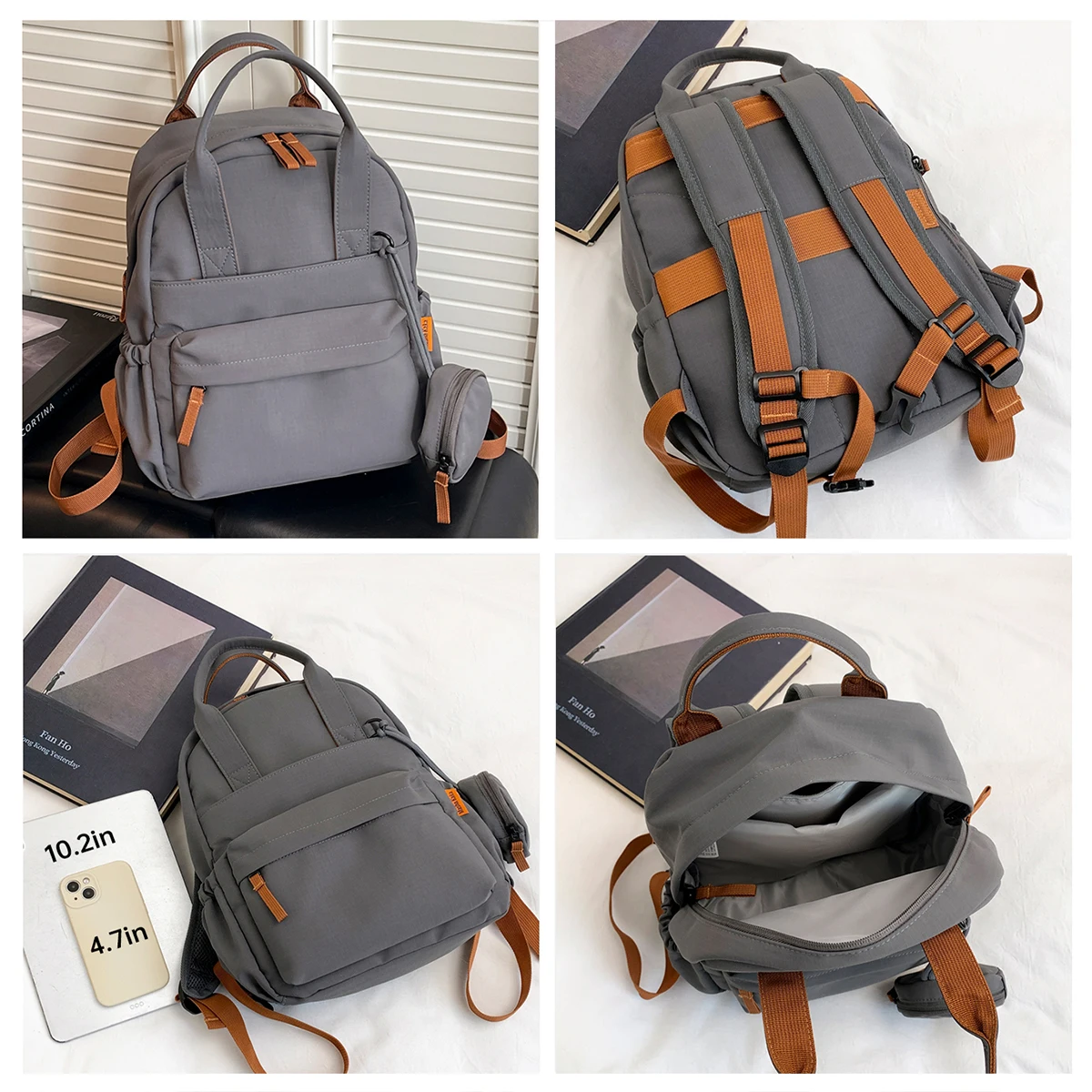 Original Fashionable Commuter Backpack for Women, Niche Backpack for College Students, Simple and Lightweight Travel Backpack, School Bag for High School and Middle School Students, Outing Bag