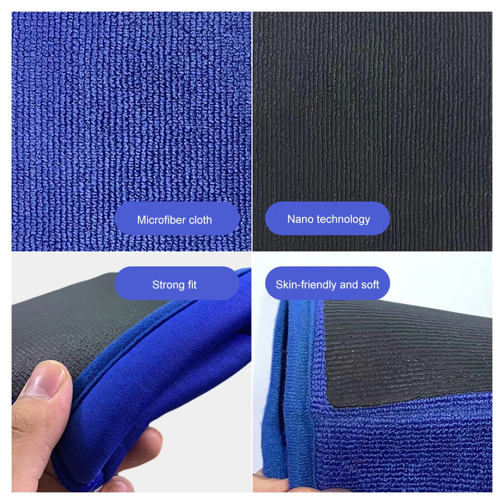 Microfiber Car Towels Microfiber Cleaning Gloves Car Cleaning Gloves Car Polishing Cloth Towel Clay Cloth Car Washing Decontamination Volcanic Mud To Remove Rust Cleaning Gloves Supplies