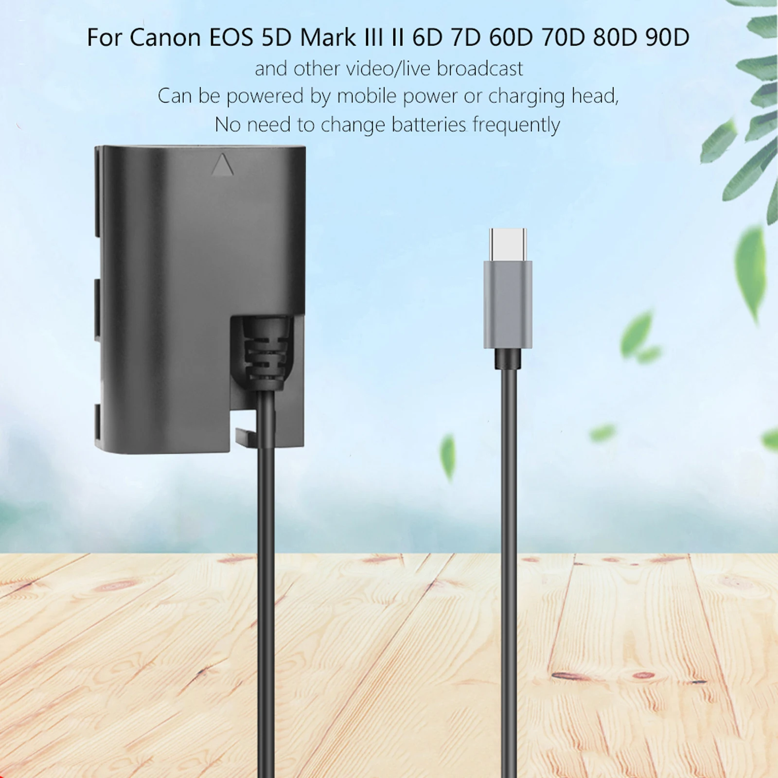manequim bateria adaptador de energia para canon eos câmera