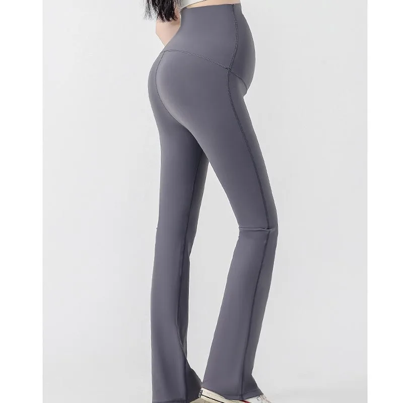 Maternity Leggings Pregnant Women Yoga Flared High-waisted Trousers Pregnancy Clothes Maternity Yoga Flared Pants
