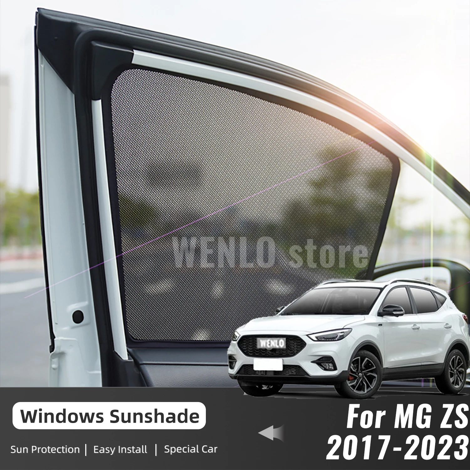 Für mg zs suv zs11 2015-2018 magnetisches Auto Sonnenschutz Visier  Frontscheibe Windschutz scheibe Rahmen Vorhang Heckscheibe Sonnenschutz -  AliExpress