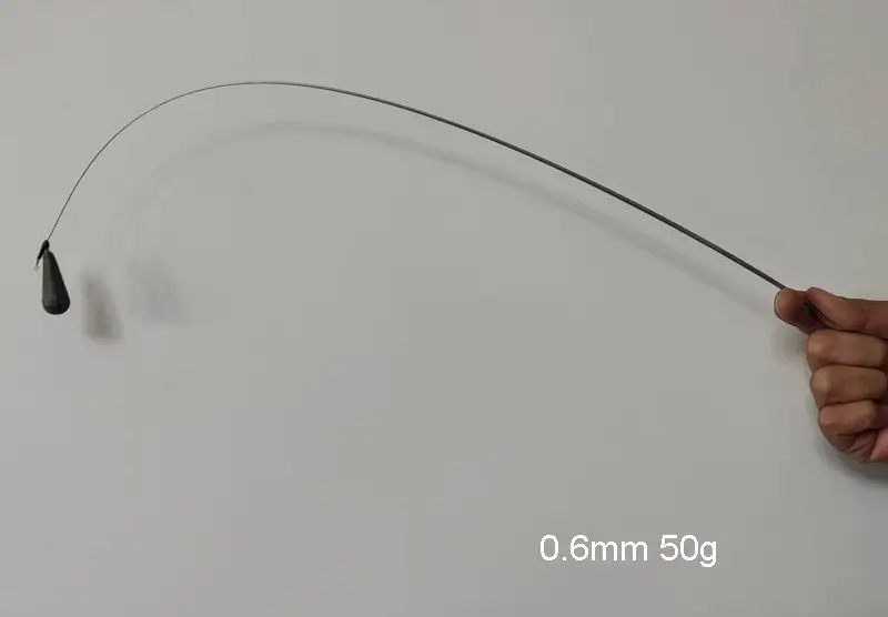 RA001 Nur 1 Stück, Spitze 0,25mm 0,3mm 0,4mm 0,6mm 0,8mm 22cm-55cm, Schaft 0,85mm - 2,8mm Raft-Angelrutenrohling-Spitzen aus Titan – Detail 16