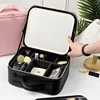 LED Cosmetic Case with Lights and Mirror Cosmetic Bag Large Capacity Premium Feeling Cosmetic Bag Luxury makeup bag 4