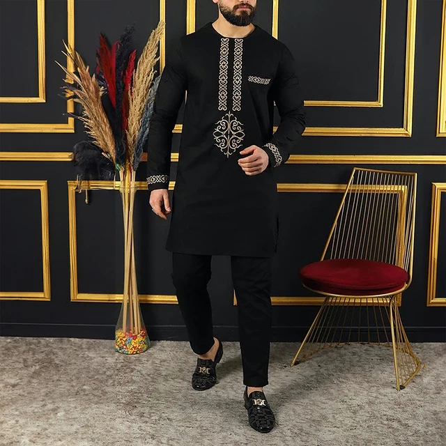 Nduka Long Sleeve Kaftan Outfit - Image 3