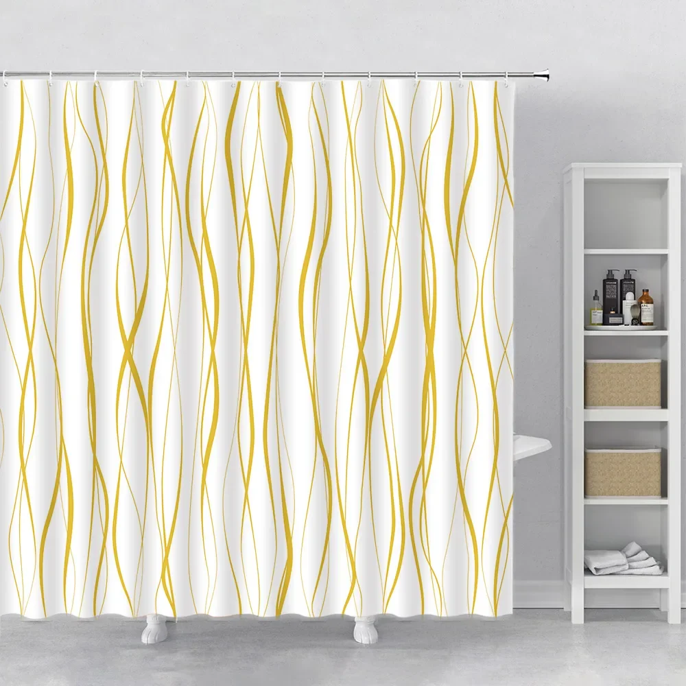 Boho douchegordijn, Hnmdmyi abstracte groene tropische bladeren badkamergordijnen midden eeuw moderne geometrische minimalistische esthetische kunst waterdicht polyester stof wasbaar badgordijn met Boho douchegordijn, Hnmdmyi abstracte groene tropische bladeren badkamergordijnen midden eeuw moderne geometrische minimalistische esthetische kunst waterdicht polyester stof wasbaar badgordijn met