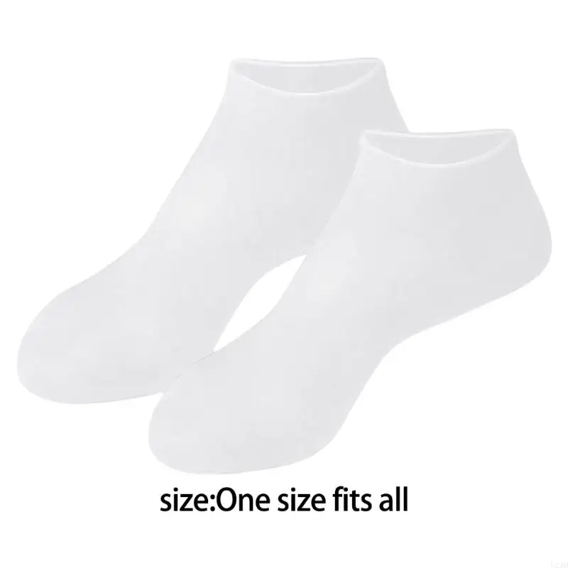 U2JD Moisturizing Foot Mask Silicone Socks Beach Protective Socks Foot Spa Pedicure Silicone Soft Gels