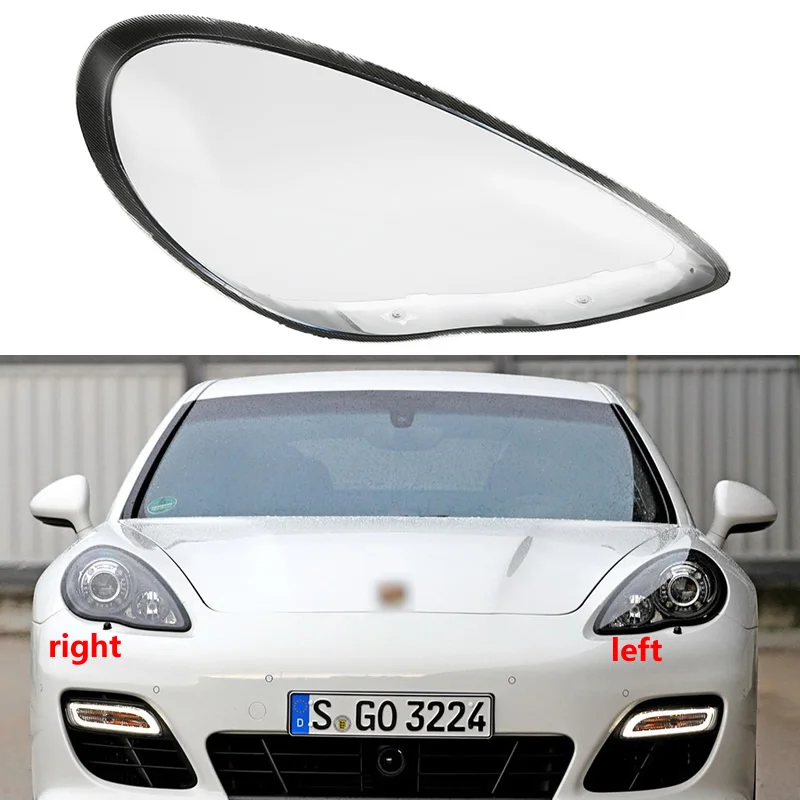 

For Porsche Panamera 2010-2013 Headlight Transparent Lampshade 970 Headlamp Cover Lamp Shell Headlights Lens Plexiglass